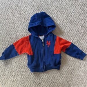 Genuine Merchandise NY Mets Zip Up Sweatshirt, Size 3T